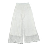 Please Pantalone Tinta Unita A Costine per Bambina PE16360G73 BIANCO PLEASE 