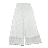 Please Pantalone Tinta Unita A Costine per Bambina PE16360G73 BIANCO PLEASE 
