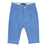 Daniele Alessandrini Plain Trousers with Adjustable Waistband Blue for Boys