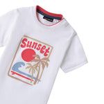 Sarabanda T-Shirt Tinta Unita con Stampa per Neonato 0B144XN BIANCO SARABANDA 
