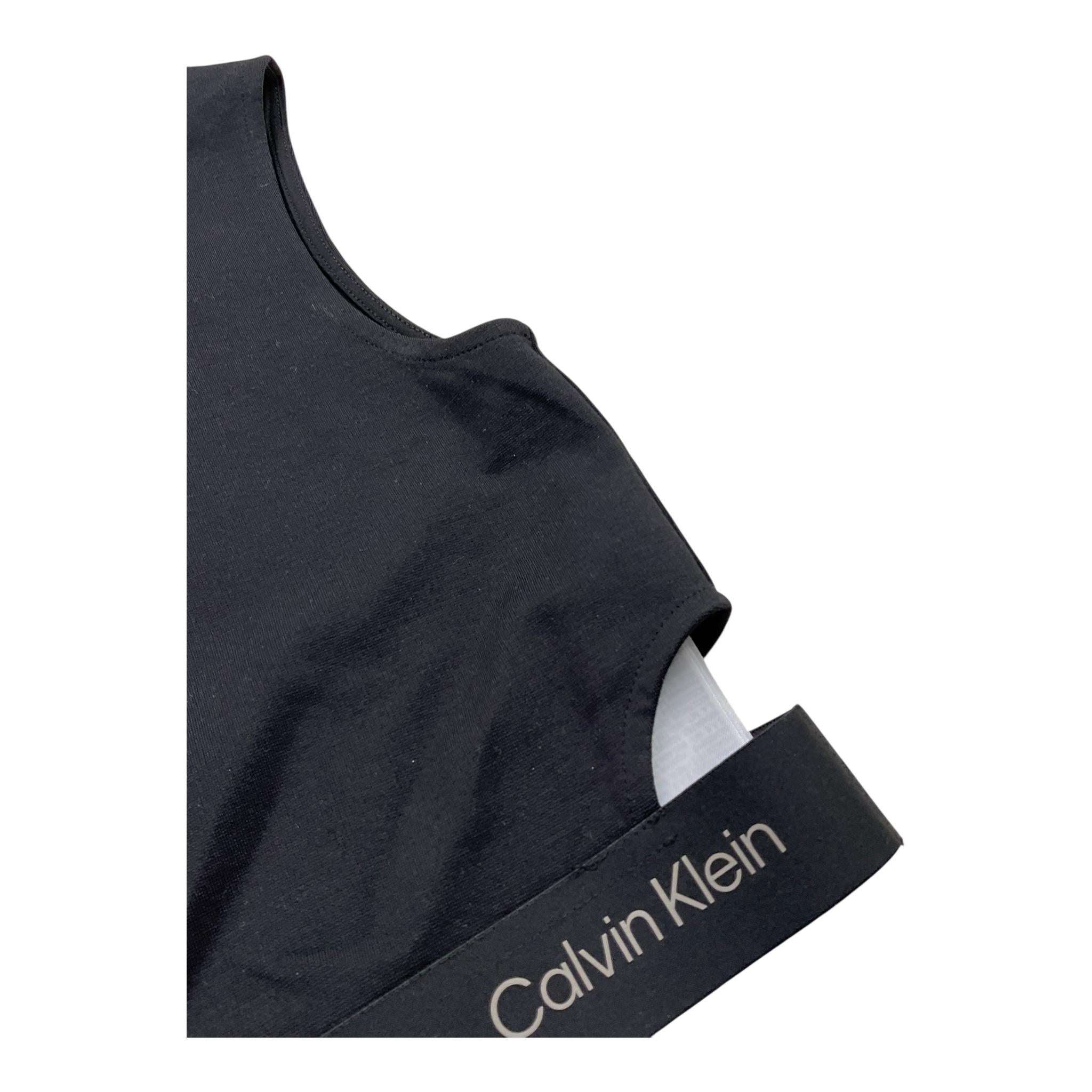 Calvin Klein Top Giromanica Tinta Unita per Bambina IG0IG02869X NERO CALVIN KLEIN 