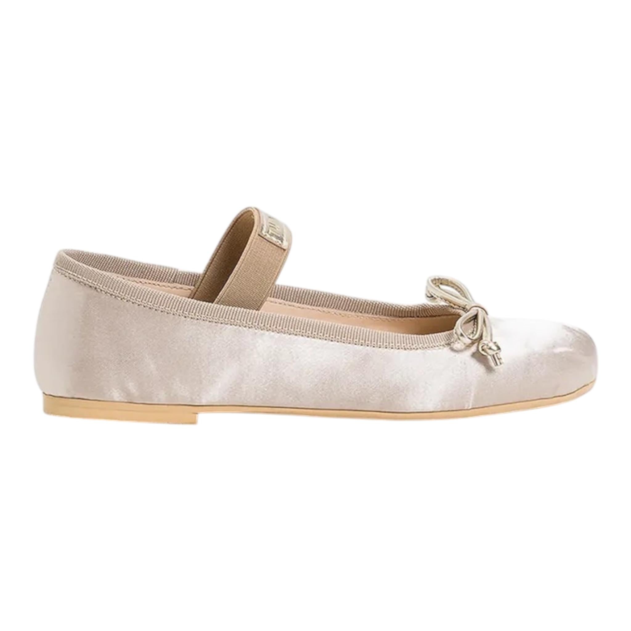 Twinset Ballerina Tinta Unita con Elastico per Bambina 251GCJ022 BEIGE TWINSET 