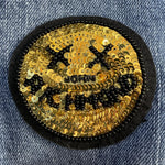 JOHN RICHMOND jeans tinta unita con brillantini e paillettes Blu per Bambina RGA24032JE BLU JOHN RICHMOND 