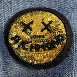 JOHN RICHMOND jeans tinta unita con brillantini e paillettes Blu per Bambina RGA24032JE BLU JOHN RICHMOND 