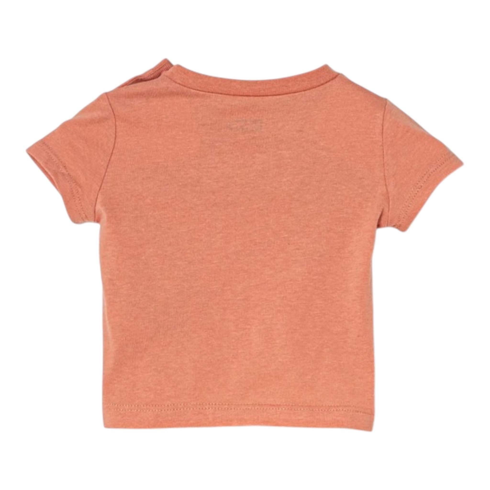 Levi'S T-Shirt Girocollo Tinta Unita con Logo per Neonato 6E8157XXX PESCA LEVI'S 