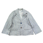 Minibanda Giacca Tinta Unita Fantasia A Righe per Neonato 3B647 BIANCO MINIBANDA 