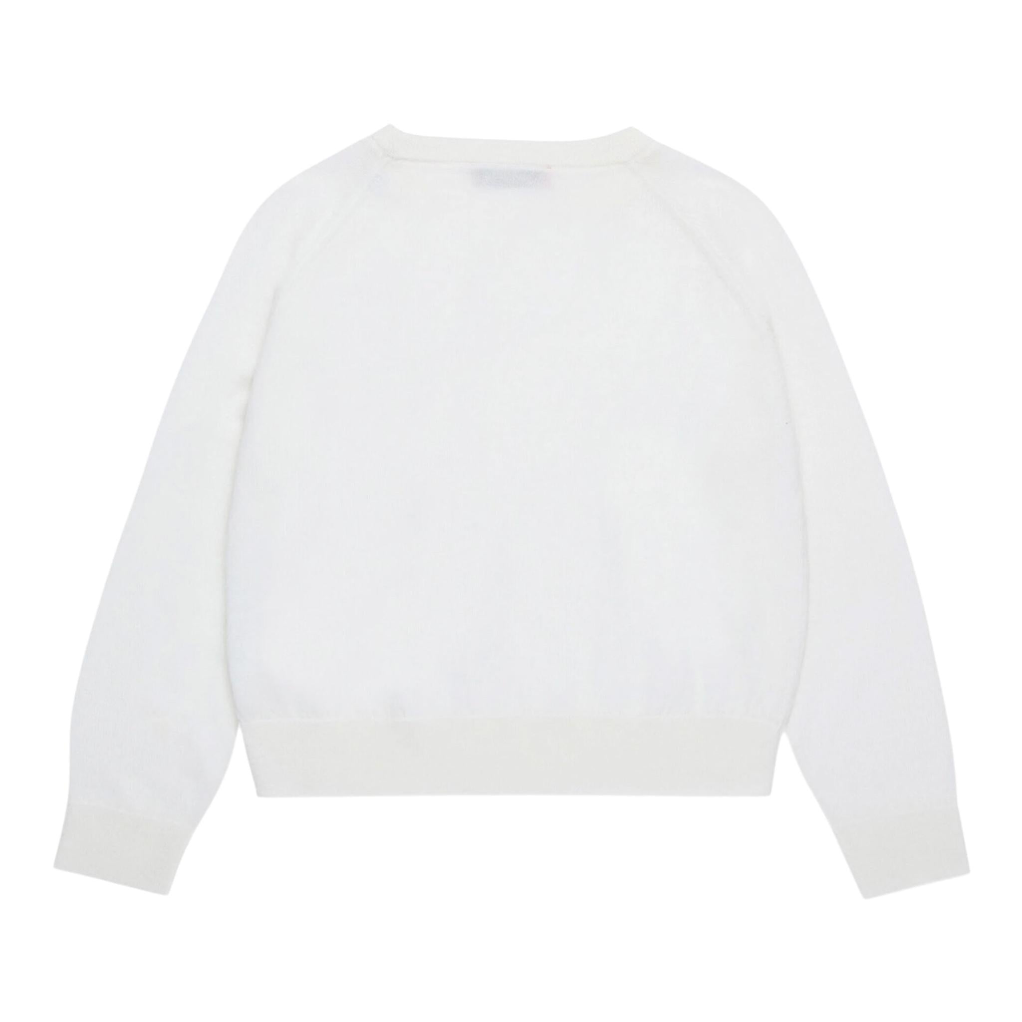 MAX&Co. maglia tinta unita girocollo con cuore Panna per Bambina MX00303 PANNA MAX&Co. 