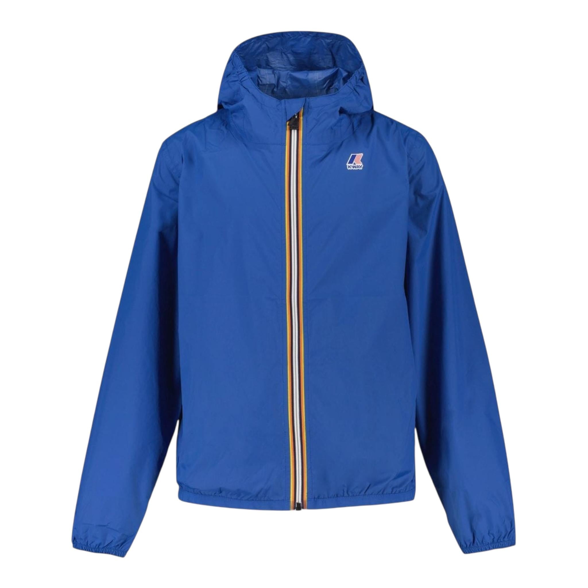 K-Way Giubbino Tinta Unita con Zip E Cappuccio per Neonato K2137XWXXXX BLU K-WAY 