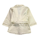 Pype Cardigan Kimono Pattern Solid Cream for Girls