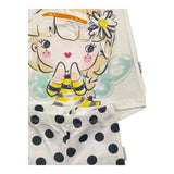 Kangaroo 3 Piece Set White Tank-Short for Baby Girl