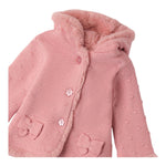 MINI BANDA cappotto tinta unita con cappuccio Rosa per Neonata 3A780 ROSA MINI BANDA 