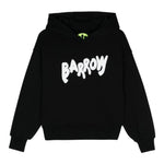 BARROW KIDS felpa chiusa con cappuccio tinta unita con logo Nero per Bambino F4BKJUHS052 NERO BARROW KIDS 