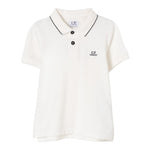 C.P. Company Polo Mezza Manica Tinta Unita per Bambino CNM000 PANNA C.P. COMPANY 