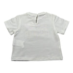 M+E' T-Shirt Girocollo Tinta Unita con Stampa per Neonata UE1391 BIANCO M+E' 