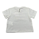 M+E' T-Shirt Girocollo Tinta Unita con Stampa per Neonata UE1391 BIANCO M+E' 