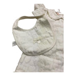 LIU JO set tutina tinta unita con cappello e bavetta in ciniglia Bianco per Neonata HF4001X BIANCO LIU JO 