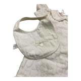 LIU JO set tutina tinta unita con cappello e bavetta in ciniglia Bianco per Neonata HF4001X BIANCO LIU JO 