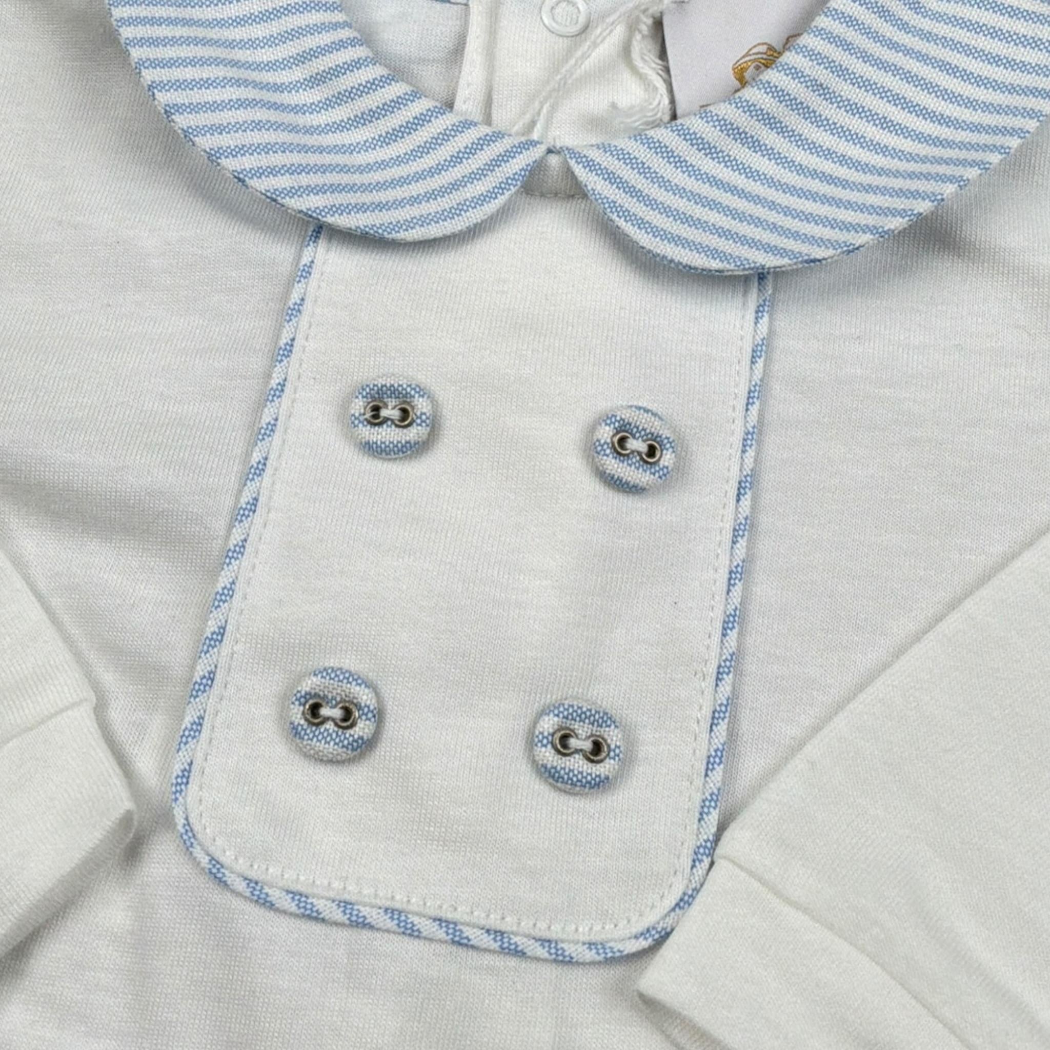 Dolcimonelli Tutita tinta unita con Fantasia A Righe Bianco per Neonato 436505008 BIANCO DOLCIMONELLI 