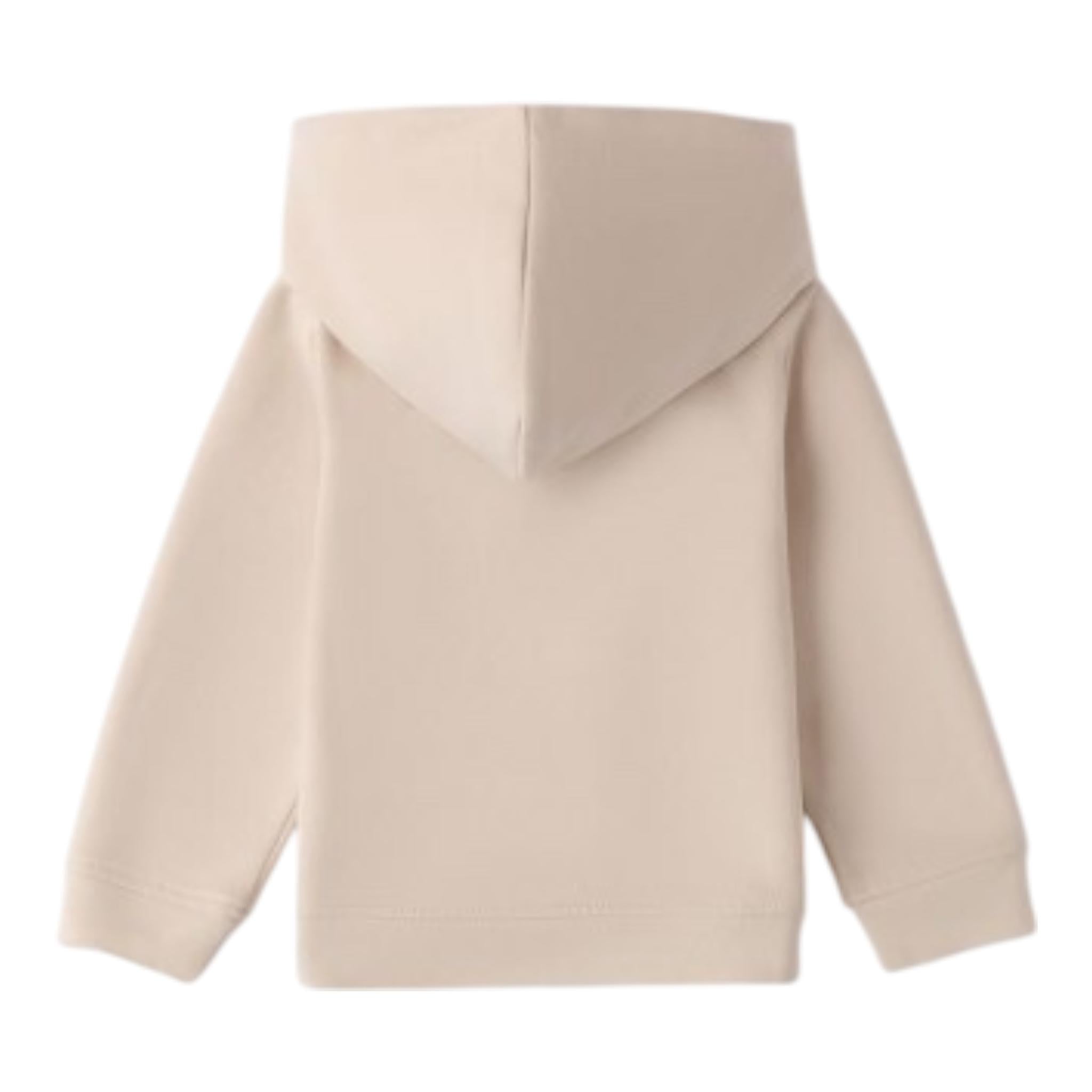 SARABANDA felpa tinta unita con cappuccio e stampa Beige per Bambino 0A150 BEIGE SARABANDA 