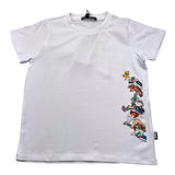 Daniele Alessandrini Crewneck T-Shirt Solid Color With Print White For Boys
