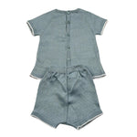 Paz Rodriguez Completo 2 Pezzi T-Shirt-Culotte per Neonato 003122672 AZZURRO PAZ RODRIGUEZ 