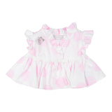 Monnalisa Camicia Mezza Manica Tina Unita per Neonata 31A301 BIANCO MONNALISA 