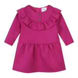 CARRE'MENT BEAU abito girocollo tinta unita manica lunga Fuxia per Neonata Y30195 FUXIA CARRE'MENT BEAU 