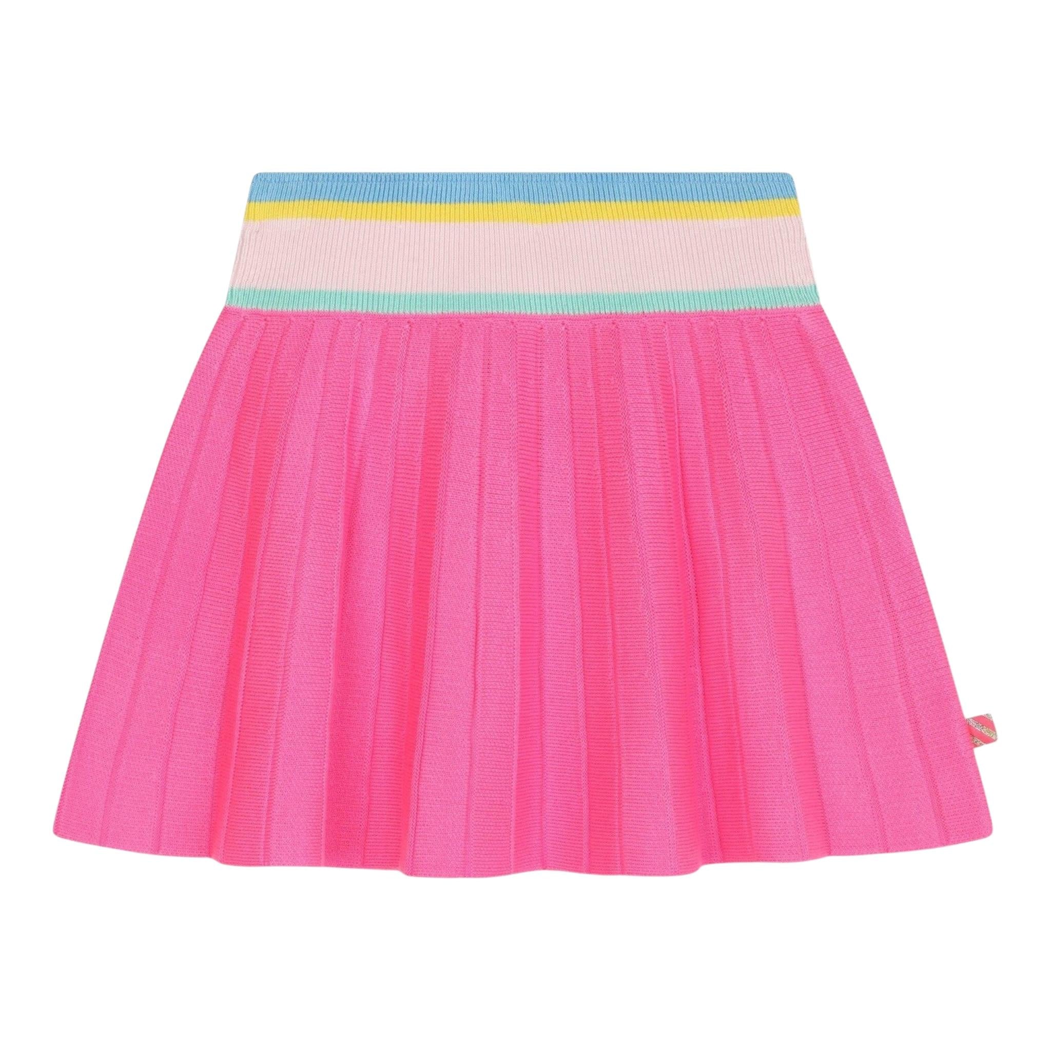 BillIEBLUSH gonna tinta unita con elastico in vita in contrasto Rosa per Bambina U20421X ROSA BillIEBLUSH 