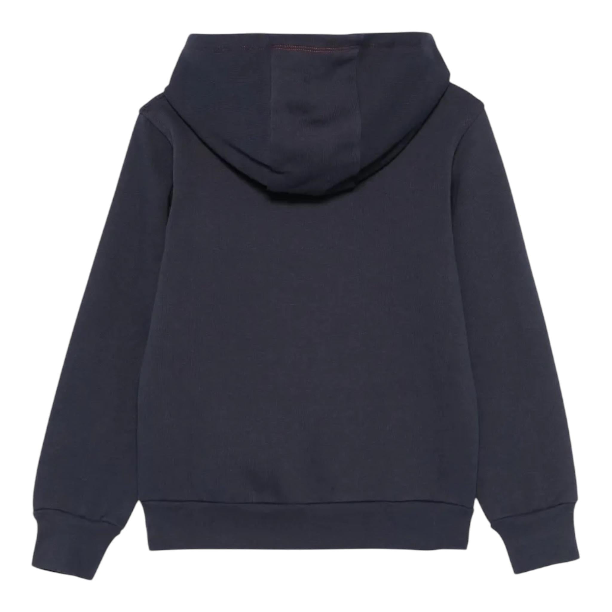 FAY felpa tinta unita con cappuccio e logo Blu per Bambino FV4P00 BLU FAY 