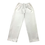 Fun &amp; Fun Plain Trousers With Glitter Appliques White For Girls