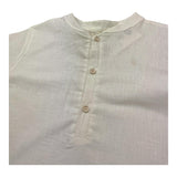 Petit Indi camiciaMezza Manica Girocollo Tinta Unita  per Bambino SS25BK7120 BIANCO PETIT INDI 