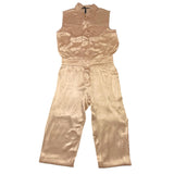 Relish Pink Satin Button Up Onesie For Girls
