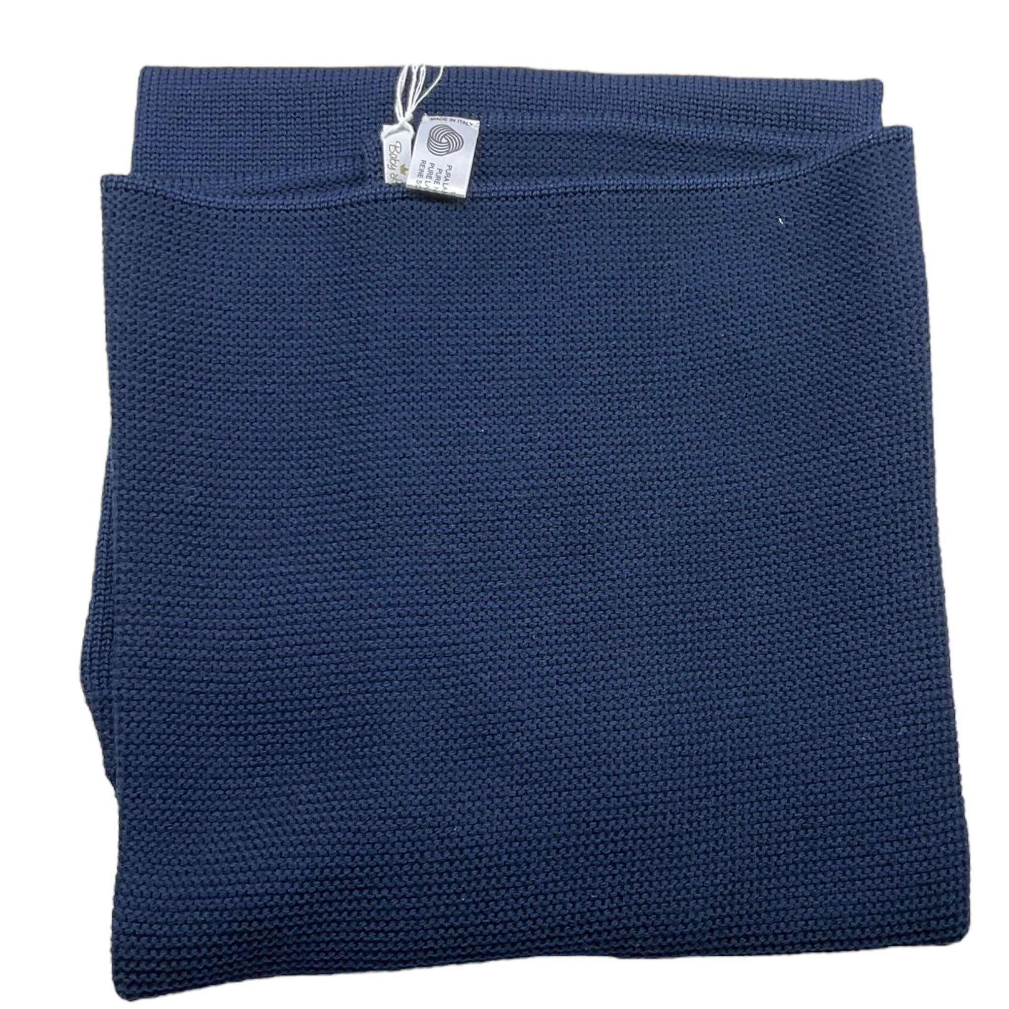BABY LORD coperta tinta unita con stampa Blu per Neonato 140 BLU BABY LORD 
