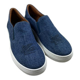 Etro Sneakers Solid Color In Blue Denim For Kids
