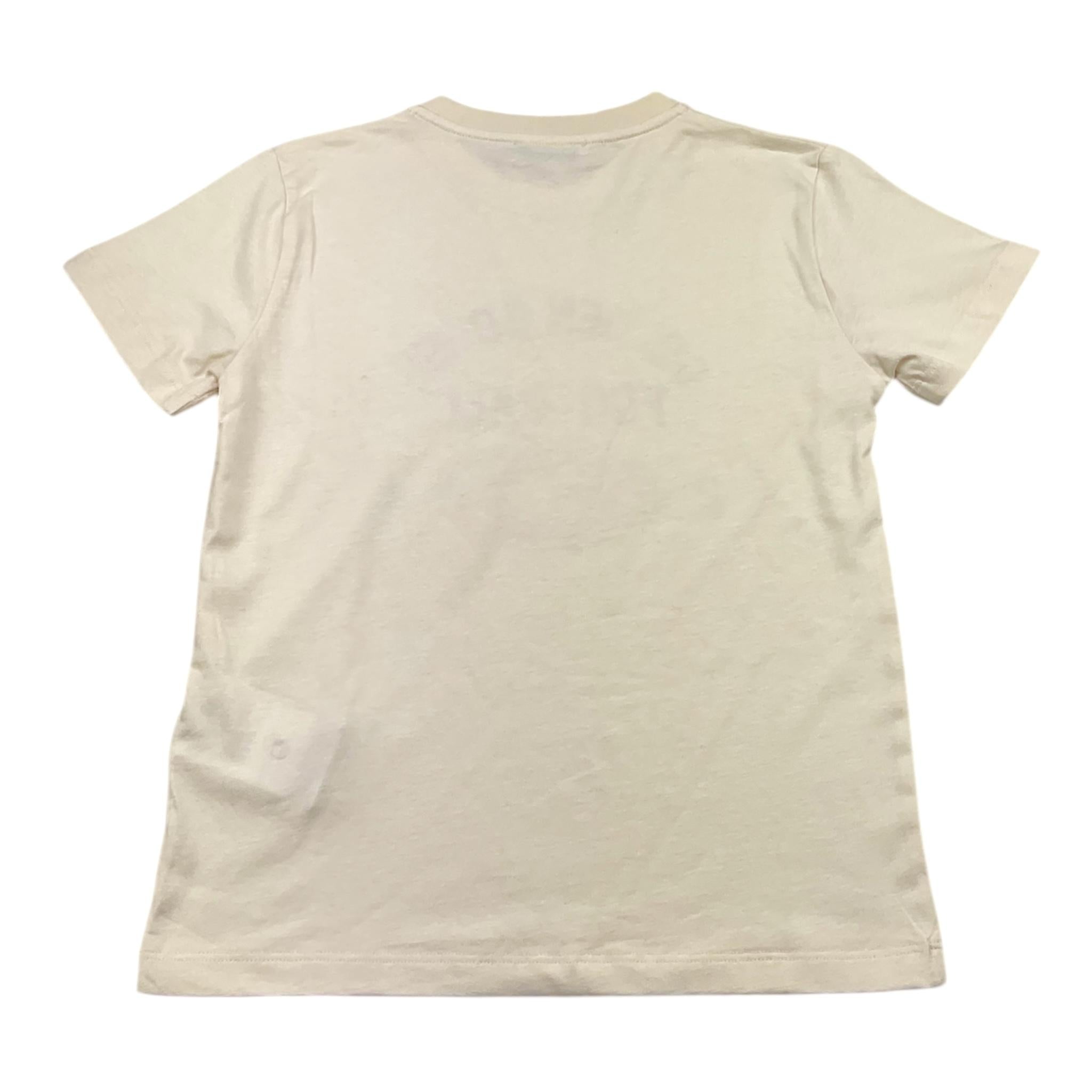 GOLDEN GOOSE t-shirt girocollo tinta unita con stampa Beige per Bambino GKP0103P BEIGE GOLDEN GOOSE 