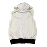 Balmain Sleeveless Sweatshirt Solid Color With Hood White For Boys