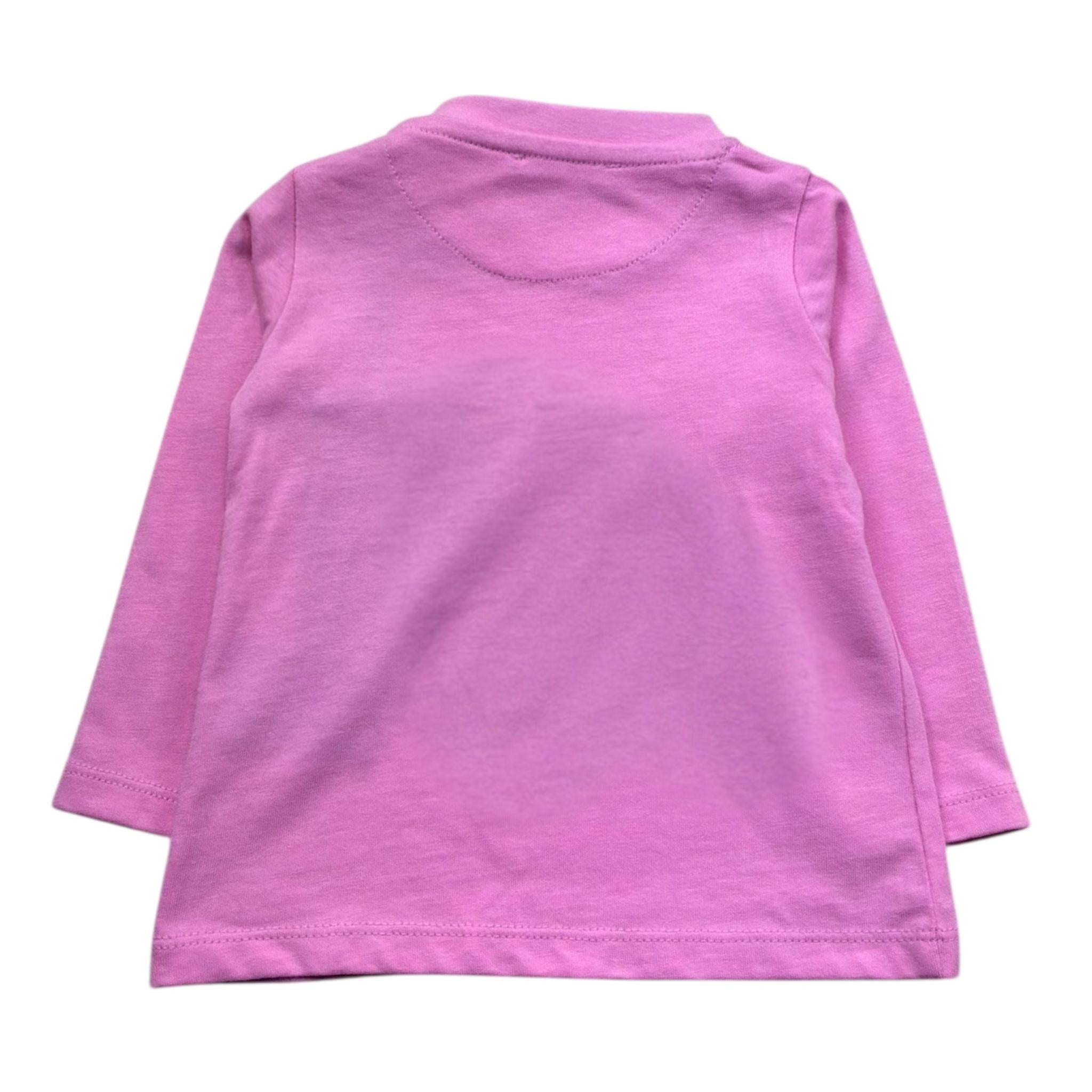 John Richmond Shirt Girocollo Tinta Unita con Logo per Neonata RIP26048TS ROSA JOHN RICHMOND 