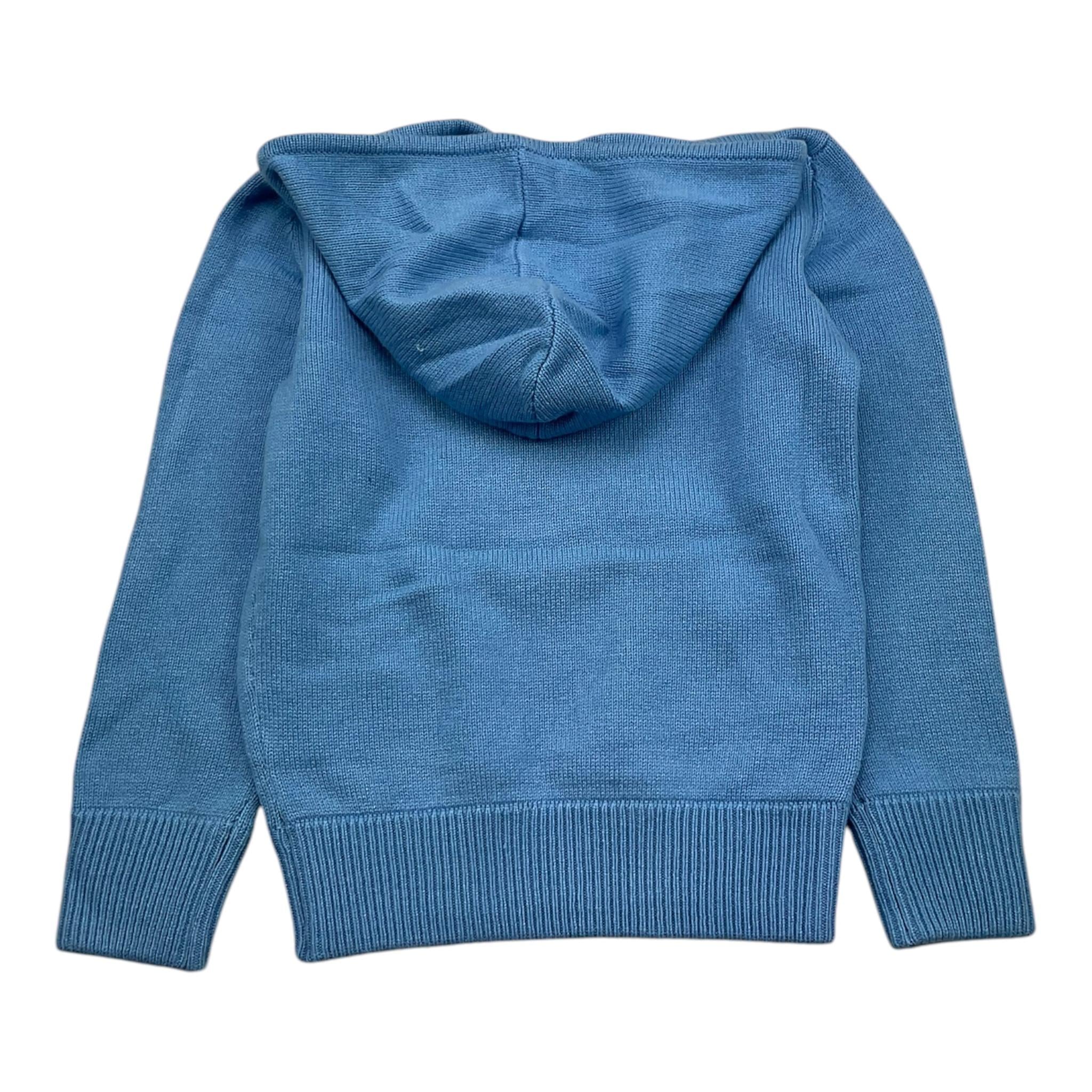 SAINT BARTH maglia tinta unita con cappuccio e stampa Azzurro per Bambina MEG0008 AZZURRO SAINT BARTH 