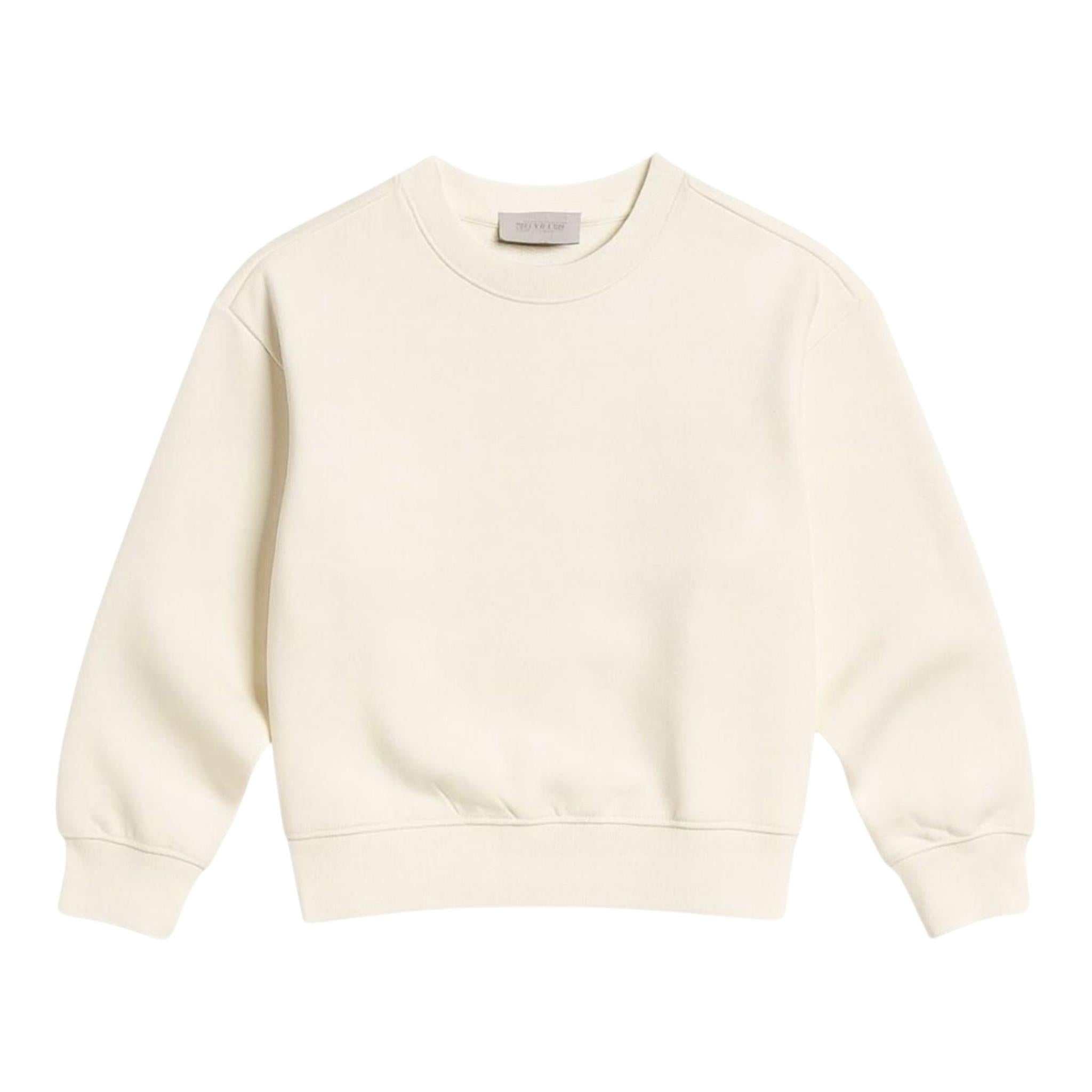 Stella Mccartney Felpa Chiusa Girocollo Tinta Unita con Logo per Bambina TW4C60 PANNA STELLA McCARTNEY 