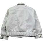 Just Cavalli Chiodo In Ecopelle Tinta Unita per Bambina JGP26121GB PANNA JUST CAVALLI 