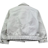 Just Cavalli Chiodo In Ecopelle Tinta Unita per Bambina JGP26121GB PANNA JUST CAVALLI 