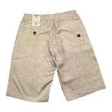 Bern Bermuda Solid Color With Elastic Waist Beige For Boys