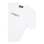 DSQUARED2 t-shirt girocollo tinta unita con logo Bianco per Bambino DQ2652 BIANCO DSQUARED2 