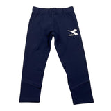 Diadora Solid Color Leggings with Blue Logo for Girls