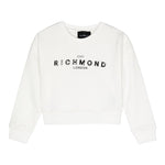 JOHN RICHMOND felpa tinta unita girocollo con stampa Bianco per Neonata RGA24053FEX BIANCO JOHN RICHMOND 