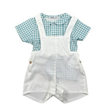 Babidu Completo 2 Pezzi Camicia-Salopette per Neonato 40406 BAINCO/VERDE BABIDU 