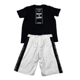Funky Completo 2 Pezzi T-Shirt-Bermuda Bianco/Nero per Bambino 125101102 BIANCO/NERO FUNKY 