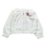Liu Jo Felpa Chiusa con Cappuccio tinta unita Bianco per Bambina KA5016X BIANCO LIU JO 