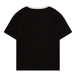 Calvin Klein T-Shirt Tinta Unita con Profili In Contrasto per Bambino IB0IB02457 NERO CALVIN KLEIN 