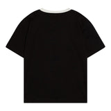 Calvin Klein T-Shirt Tinta Unita con Profili In Contrasto per Bambino IB0IB02457 NERO CALVIN KLEIN 